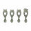 LIVA SILICONE SPOON 4-PACK FAUNE GRN 202