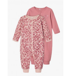 NBFNIGHTSUIT 2P ZIP DUSTY ROSE 201
