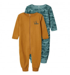 NBMNIGHTSUIT 2P ZIP TRELLIS ANIMAL 201