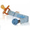 HEVEA BIO-KATOEN FOPSPEEN KOORD BLAUW 4