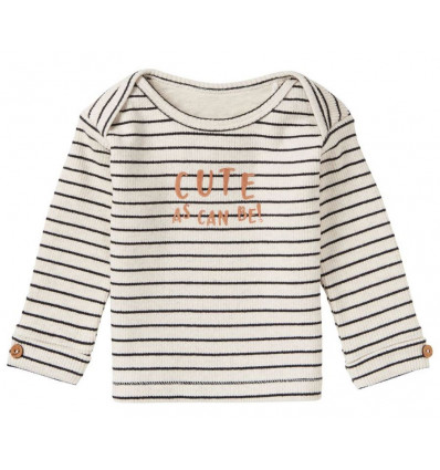 U T-SHIRT LS LOTHAIR STR RAS1202 OATMEAL