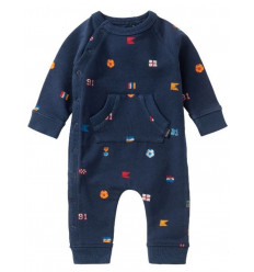 B PLAYSUIT LS FOCHVILLE AOP PEACOAT 56
