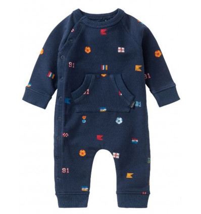 B PLAYSUIT LS FOCHVILLE AOP PEACOAT 56