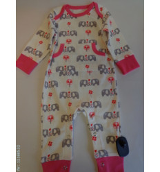 PYAMA FOX ELEFANT GRIJS/ROZE