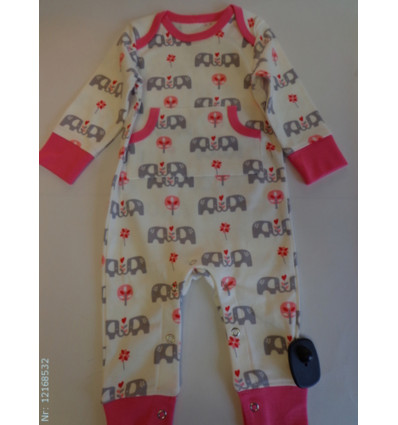 PYAMA FOX ELEFANT GRIJS/ROZE