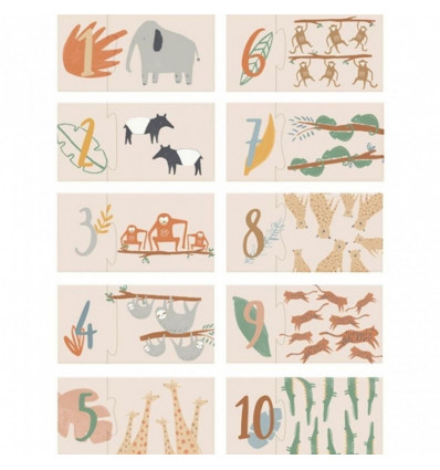 COUNTING PUZZLE 1-10 WILDLIFE 3+ 201
