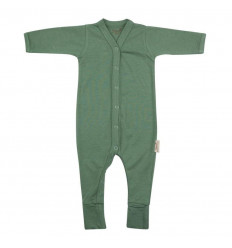 BABYSUIT L.SLV FEET 86/92 ASPEN GRN 221
