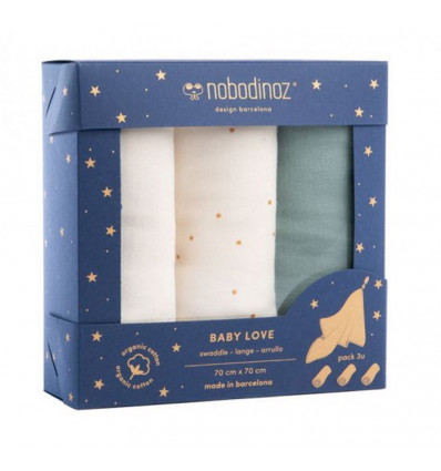 BABY LOVE SWADDLE EDEN GREEN 21