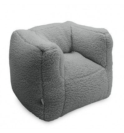 FAUTEUILTJE BEANBAG TEDDY CREAM GRY 221
