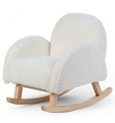 FAUTEUIL BASCULE ENFANT TEDDY BLANC 25