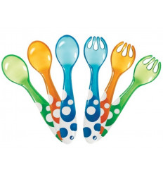 6PC MULTI-COLOURED FORKS & SPOONS 21