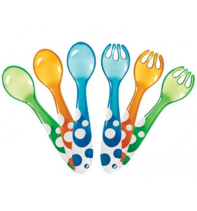 6PC MULTI-COLOURED FORKS & SPOONS 21
