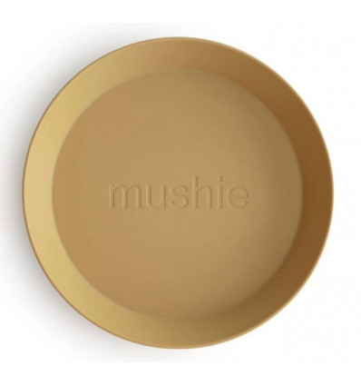PLATES ROUND MOSTERD 24