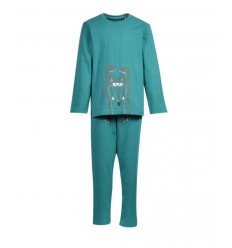 JONGENS-HEREN PYJAMA AQUAGROEN 8A 201