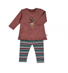 MEISJES PYJAMA BLUSHROZE 9M 201