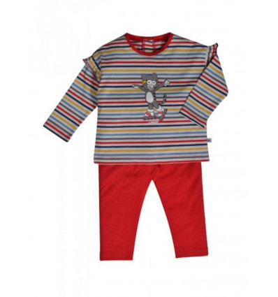 MEISJES PYJAMA COLORS STRIPES 18M 201