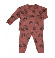 MEISJES PYJAMA WOLF 3M 201
