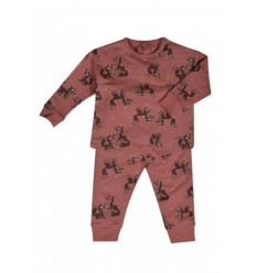 MEISJES PYJAMA OUDROZE WOLF 9M 201