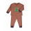 MEISJES PYJAMA ROEST-BEI STRIPES 12M 201