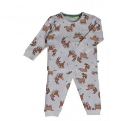 JONGENS PYJAMA GEBROKEN WIT GEIT 9M 201