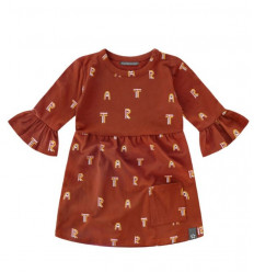 ART RUFFLE DRESS RUST 62/68 201