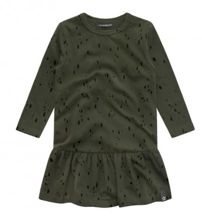 SPLATTERS SHIFT DRESS DESK GREEN 201