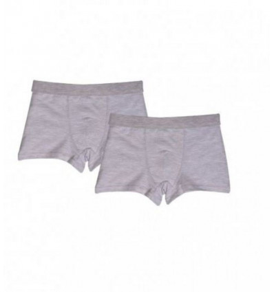 JONGENS BOXER GRIJS/WIT STRIPES 6A 202