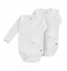 NEWBORN BODY LM GRIJS/WIT STRIPES 0M 202