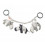 PRAM TOY DEER FRIENDS GREY 241