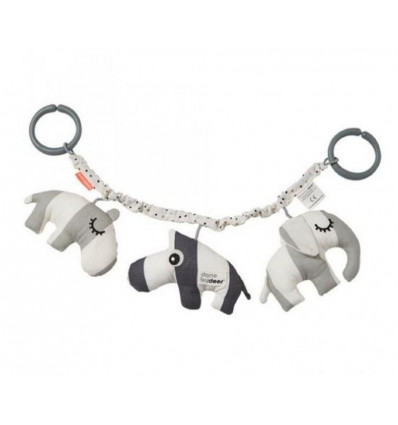 PRAM TOY DEER FRIENDS GREY 241
