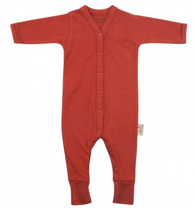 BABYSUIT L.SLV FEET 86/92 ROSEWOOD 221