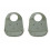 TILDA SILICONE BIB 2 PACK RABBIT 202