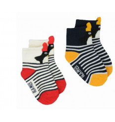 TCHOUPIE SOCKS BB (LOTS) ECRU/NAVY T4 20