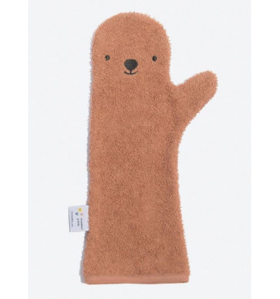 BABY SHOWER GLOVE BEAR RUST 20