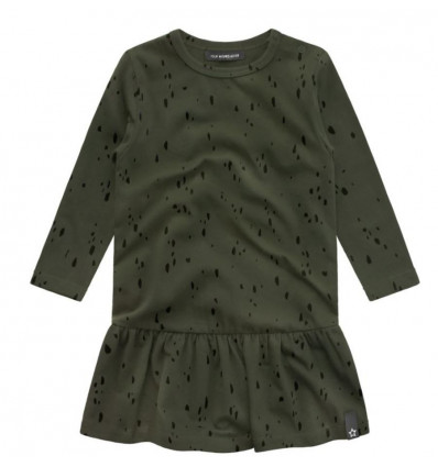 SPLATTERS SHIFT DRESS DESK GREEN 201