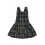 CHECKS DUNGAREE DRESS DESK GREEN 201