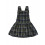 CHECKS DUNGAREE DRESS DESK GREEN 201