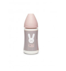 FLES PA SIL 3POS 270ML PINK LINES 241