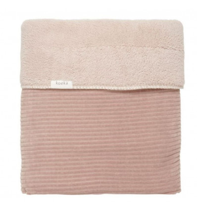 LEDIKANTDEKEN TEDDY VIK GREY PINK 23