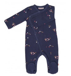 JUMPSUIT FEET DOTS BLUE 62-68 20