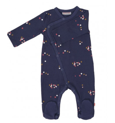 JUMPSUIT FEET DOTS BLUE 62-68 20