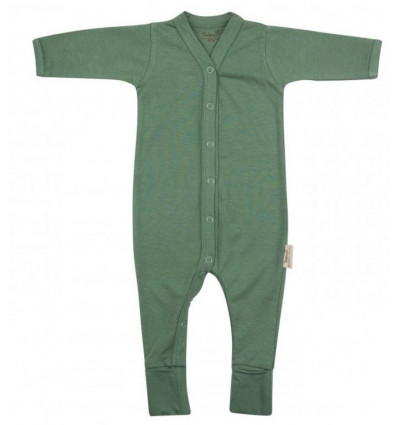 BABYSUIT L.SLV FEET 62/68 ASPEN GRN 221