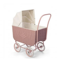 DOLL PRAM RETRO ROTAN