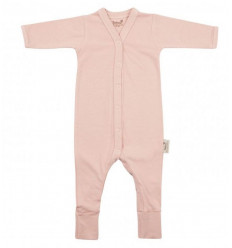BABYSUIT L.SLV FEET 50/56 MISTY ROSE 221