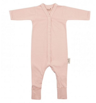BABYSUIT L.SLV FEET 50/56 MISTY ROSE 221