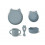 VIVI SILICONE SET RABBIT SEA BLUE 21