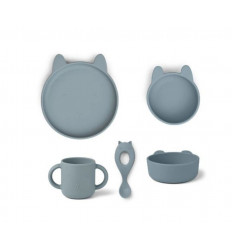 VIVI SILICONE SET RABBIT SEA BLUE 21