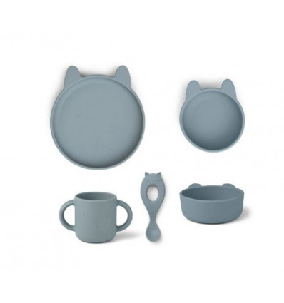 VIVI SILICONE SET RABBIT SEA BLUE 21