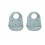 TILDA SILICONE BIB RABBIT SEA BLUE 21
