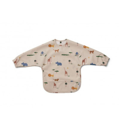 MERLE PRINT CAPE BIB SAF SANDY MIX 1S 24